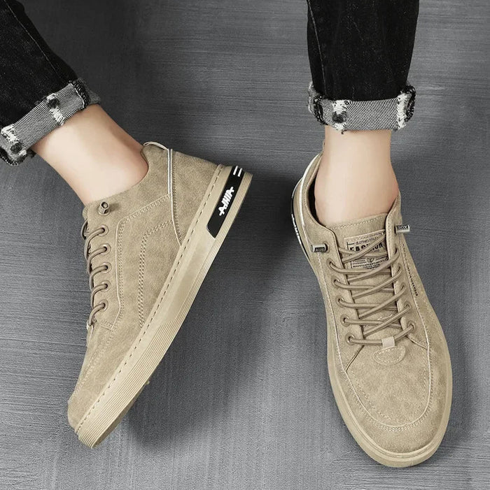 Suede Loafers - Beige